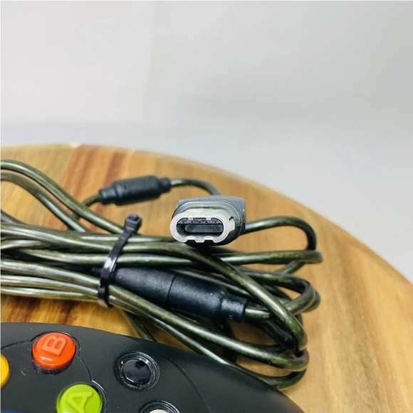 Microsoft XBOX Original OEM Controller Type S Black Wired With Breakaway - Picture 3 of 6
